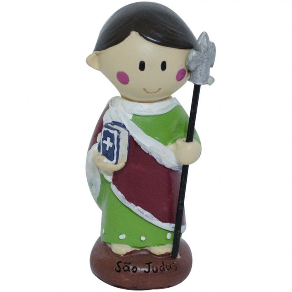Enfeite Resina São Judas Desenho 9Cm