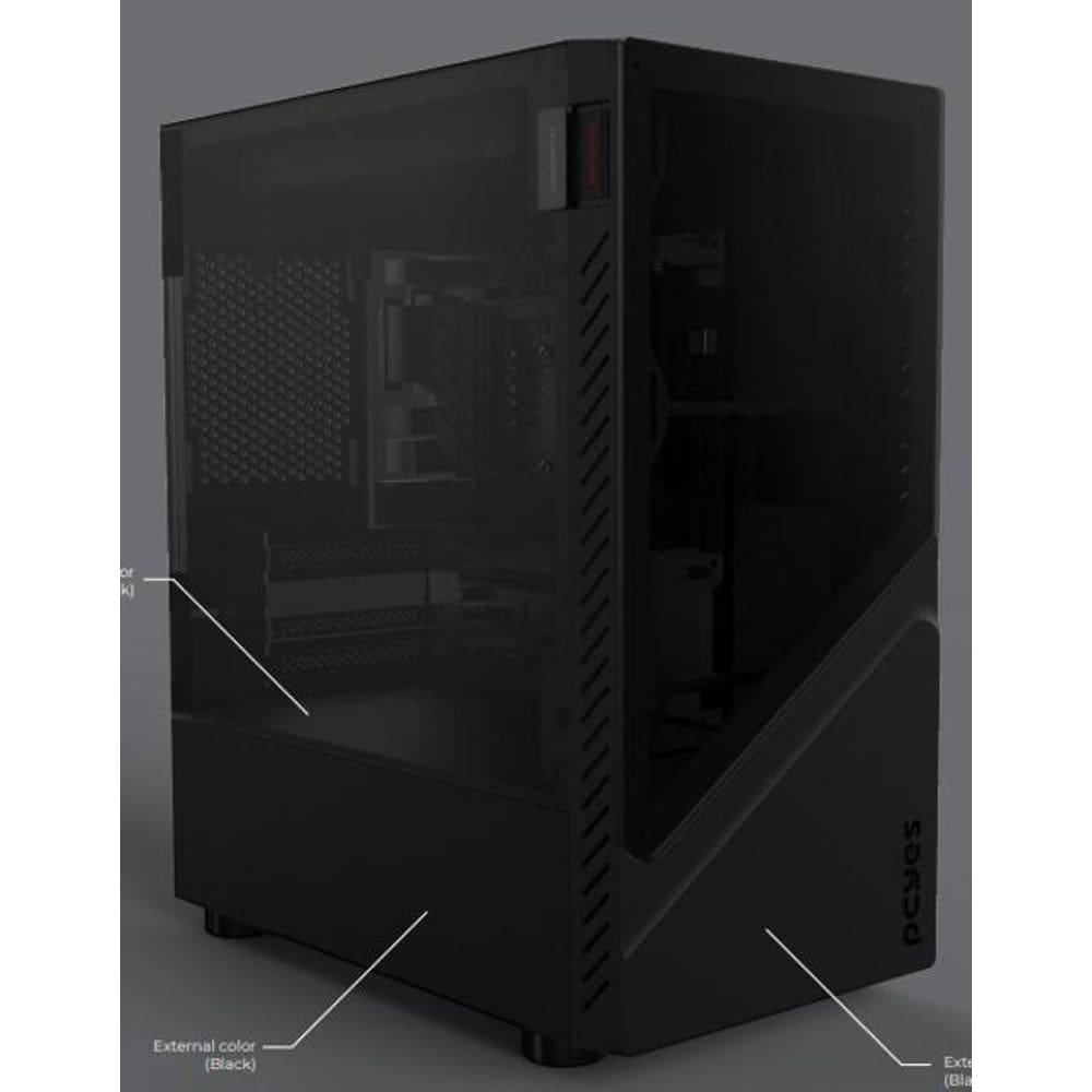 Gabinete Gamer Vulcan Vidro Temperado - Pcyes - Gsbvpbr