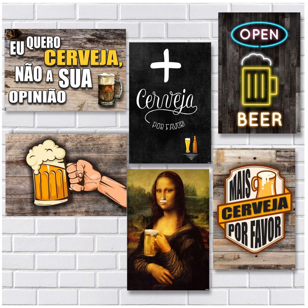 Kit de Placas Decorativas em MDF 20x30cm - R+ Adesivos
