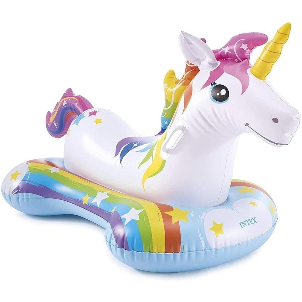Bote Inflável Cavalinho Unicórnio 163cm Intex 57552