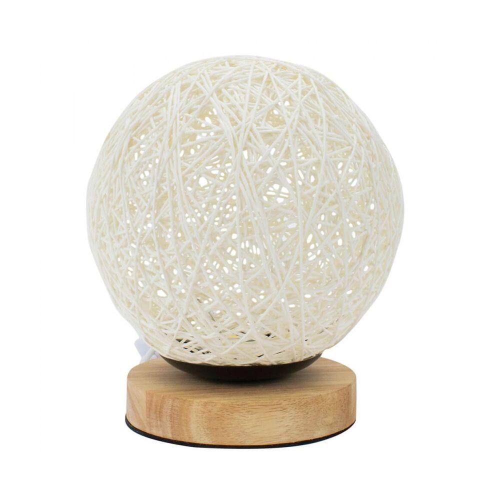 Luminária Bola Branca 18X15X15Cm