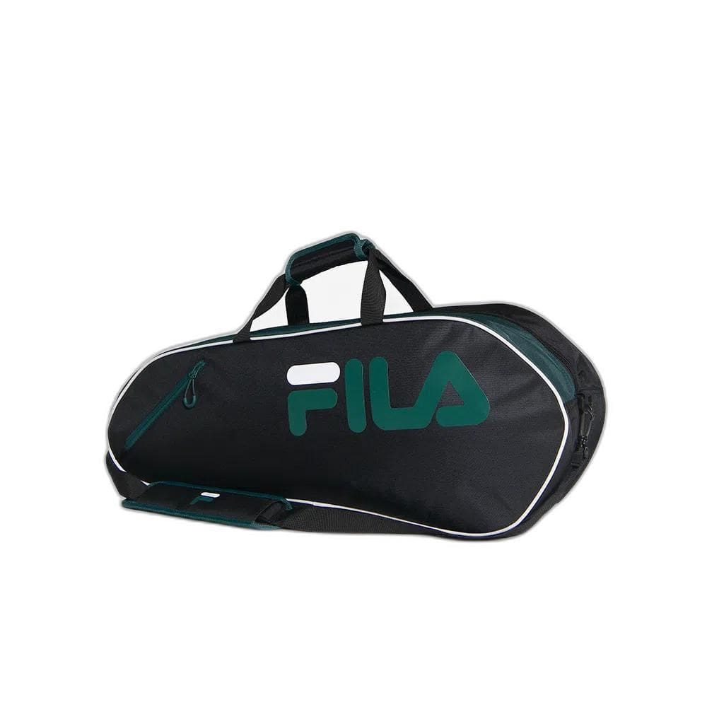 Raqueteira Fila Pomezia Preto E Verde 27,6L