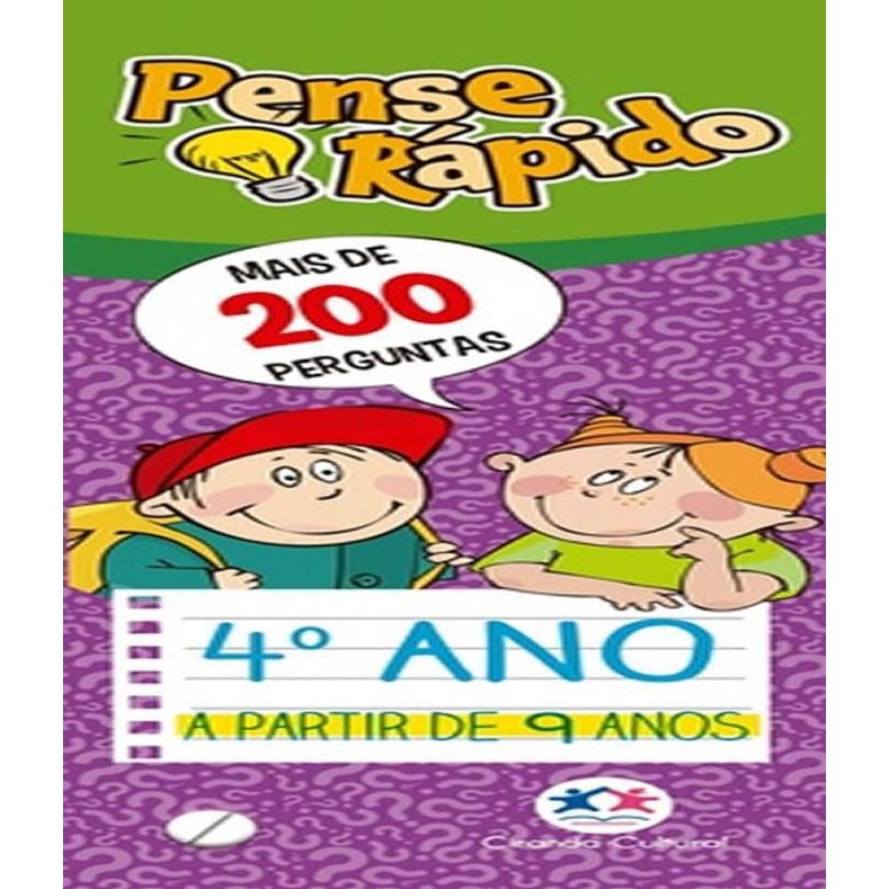 Livro Pense Rapido - 4 Ano