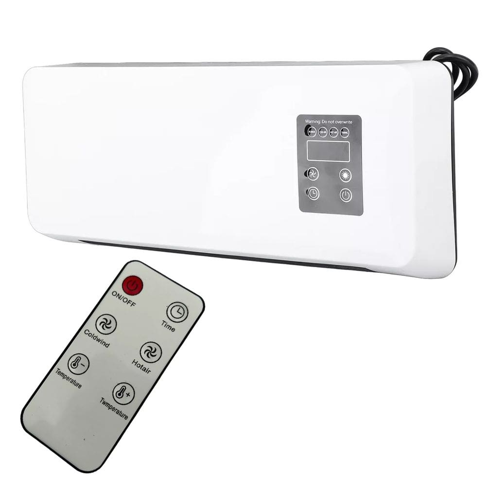 Aquecedor Refrigerador De Ar Parede Ventilador Varal Secador Roupa Controle Ajuste Temperatura Frio Quente