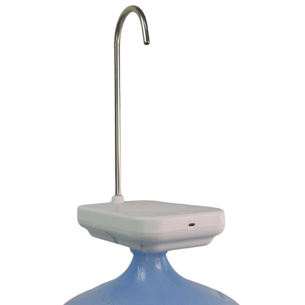 Bomba Eletrica Agua Bebedouro USB Bateria Galão Garrafão Recarregavel Automatico com Suporte
