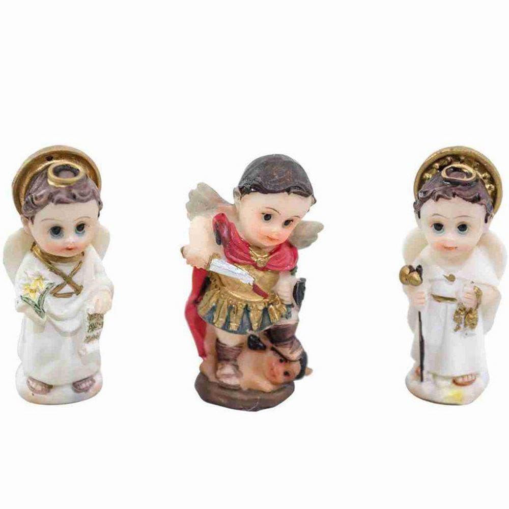 Três Arcanjos Infantil 4Cm - Enfeite Resina