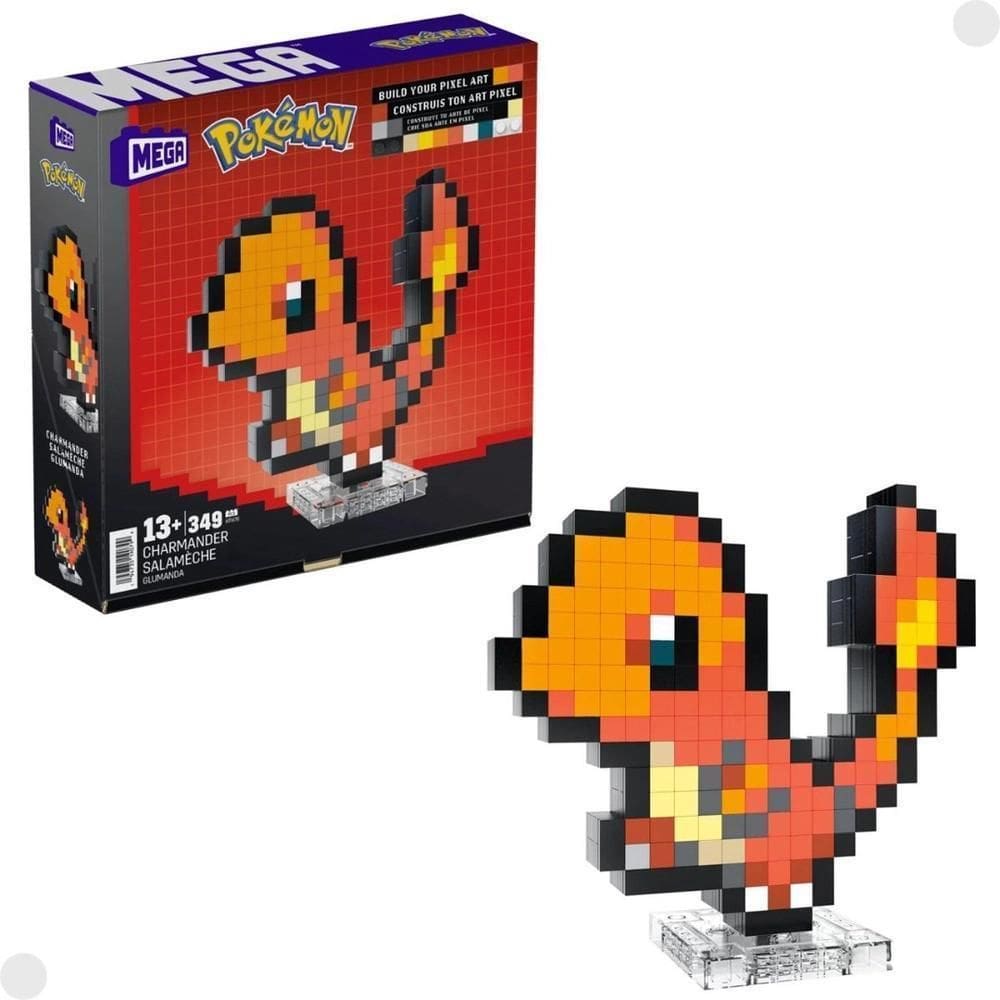 Pokémon Conjunto Construção Mega Charmander Pixel - Mattel
