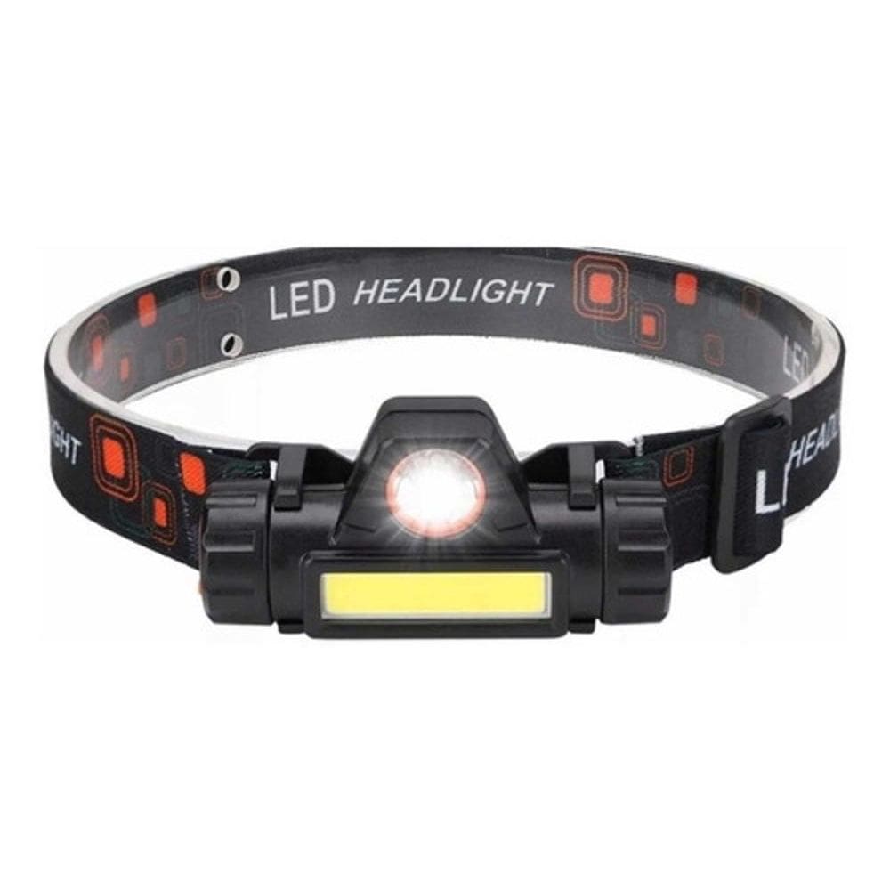 Lanterna Cabeça Led Farol Recarregável Ajustável Usb Bm-A029