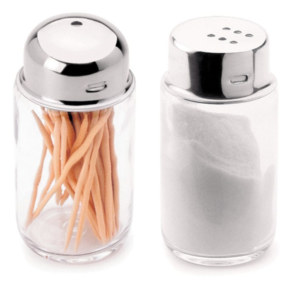 Conjunto 2 Peças Saleiro Paliteiro 100 Ml Cozinha Bar