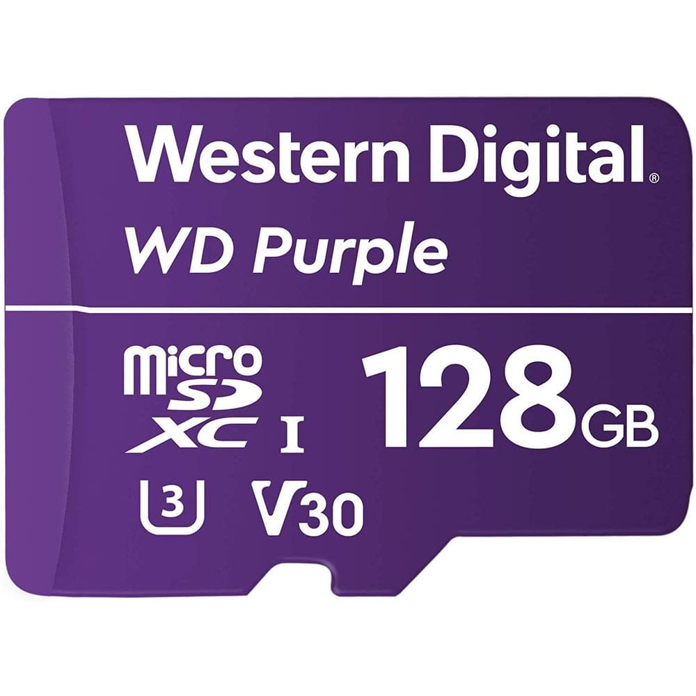 Cartao De Memoria Microsd 128Gb Wd Purple Classe 10