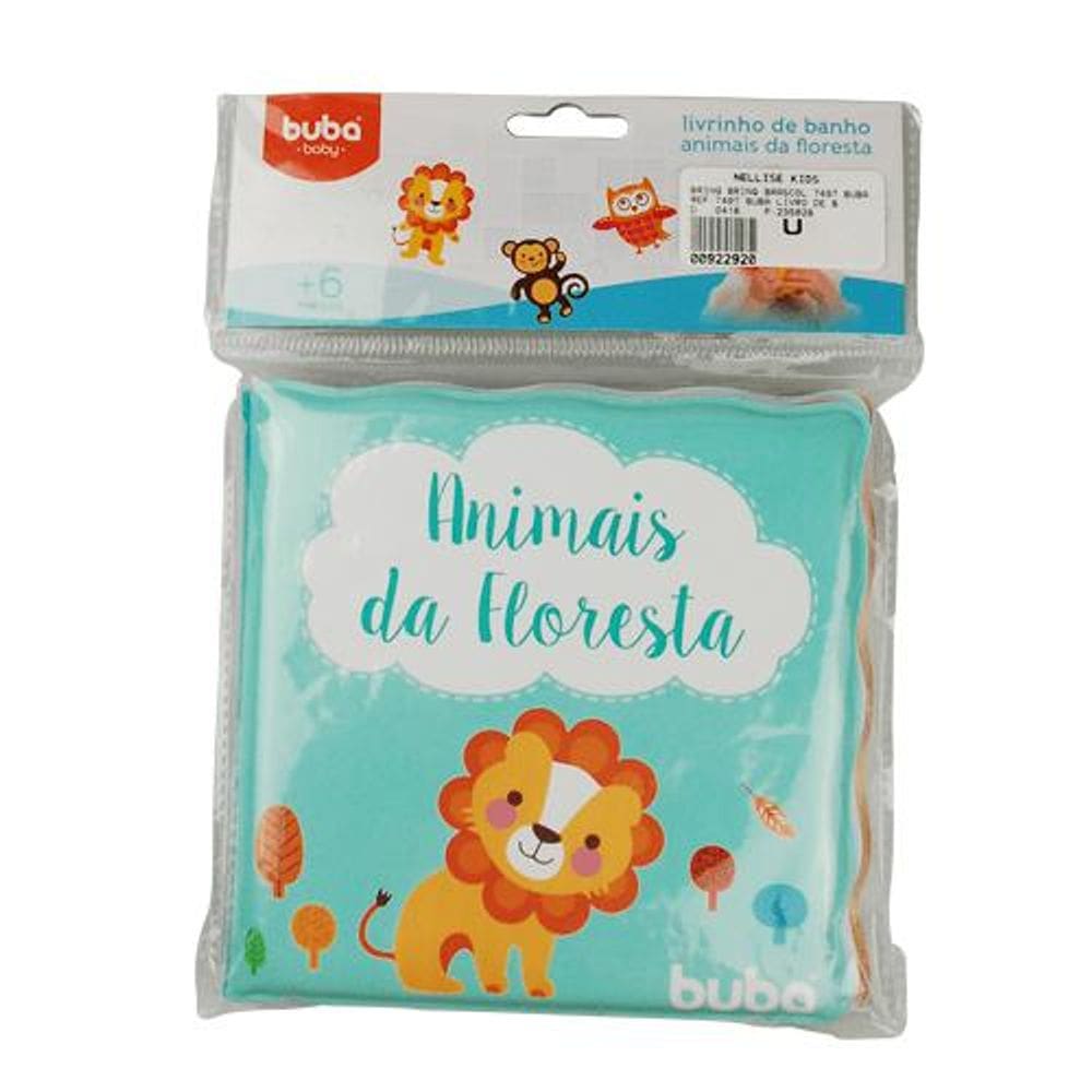 Livrinho para Banho Animais da Floresta Buba