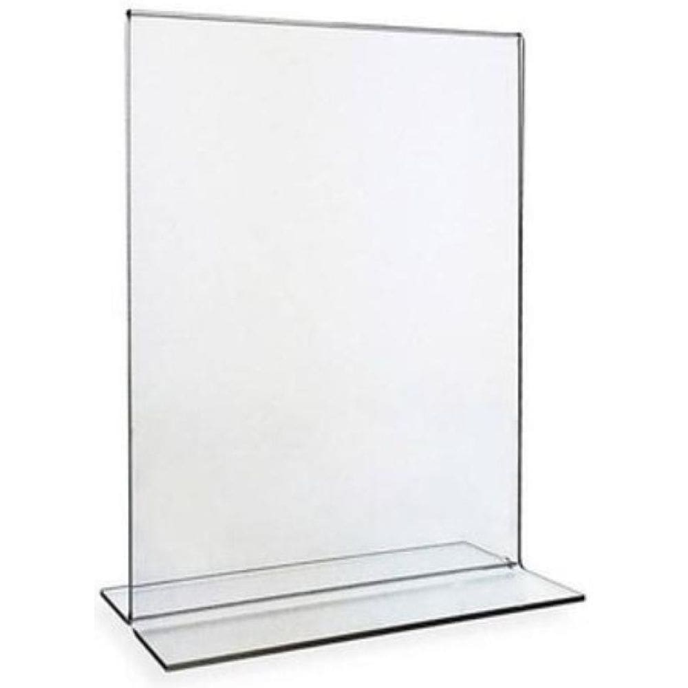 Display T 10X15 A6 Acrílico Balcão Mesa Cardápio