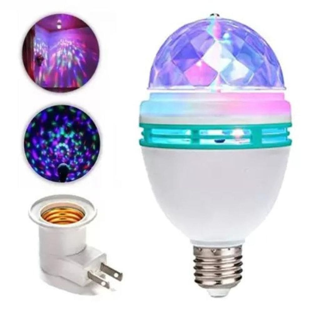 Lâmpada Led Globo Colorida Maluca Para Decoração