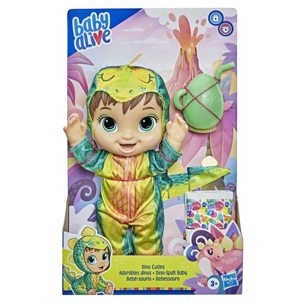 Baby Alive Dino Cuties Morena - Hasbro