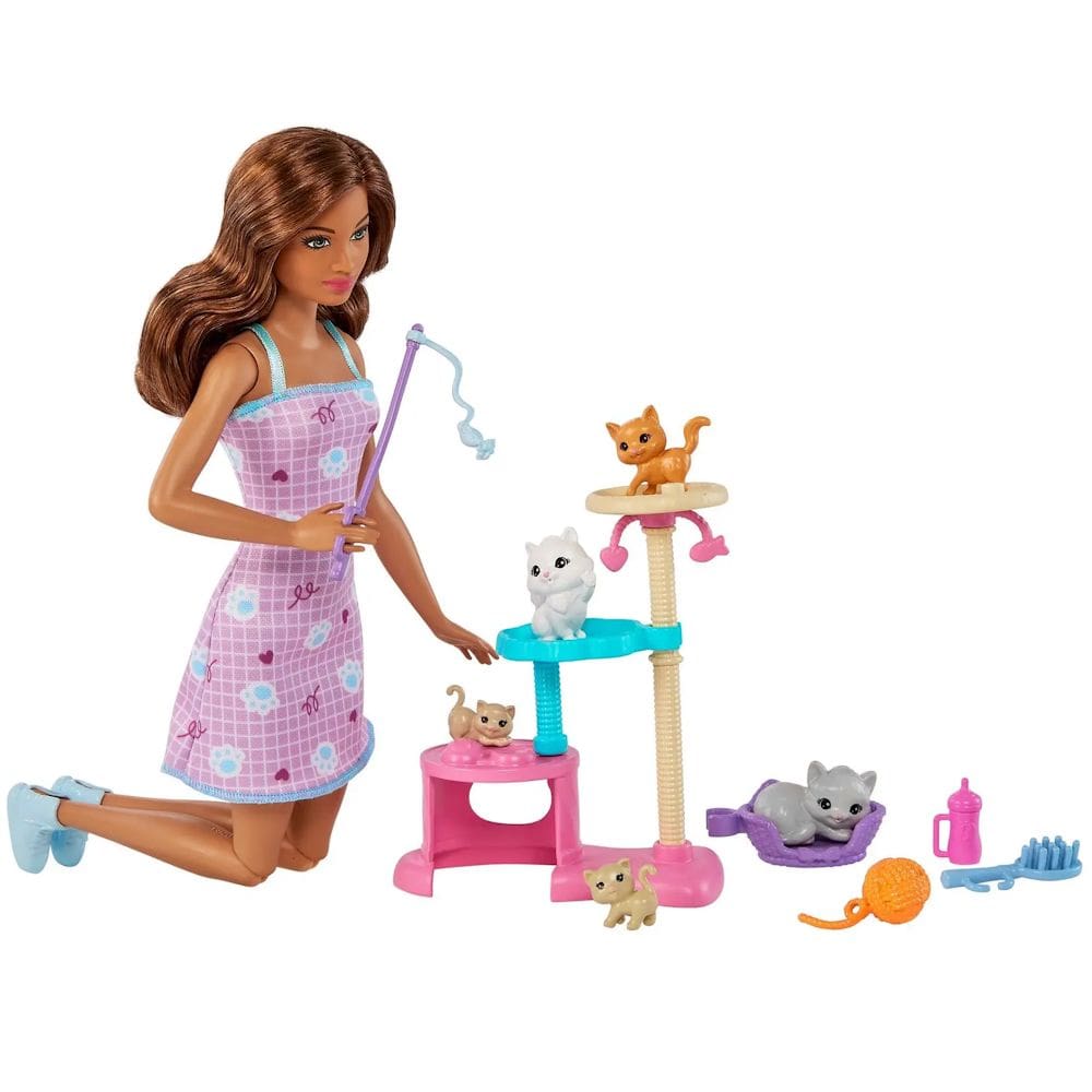 Boneca Barbie Family Conjunto Condominio de Gatinhos - Mattel