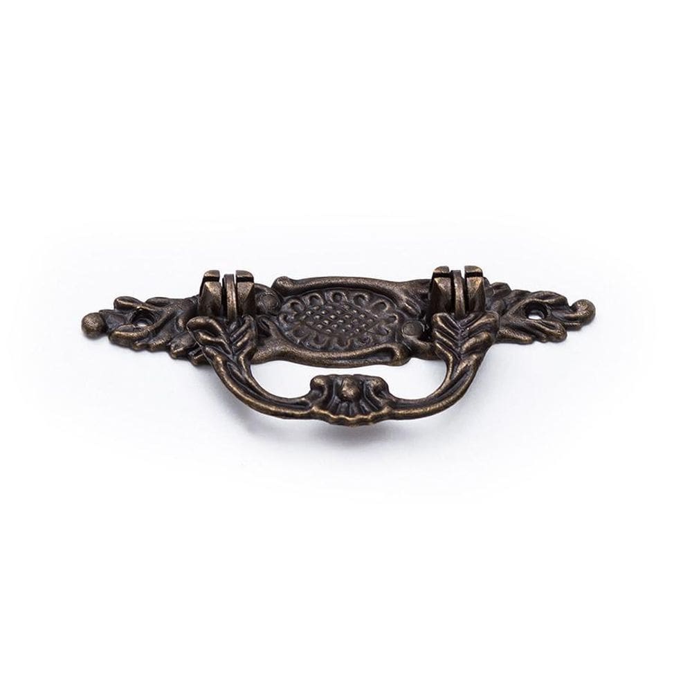 Puxador Colonial Bronze Cristaleira Móveis Antigos 4 Un.