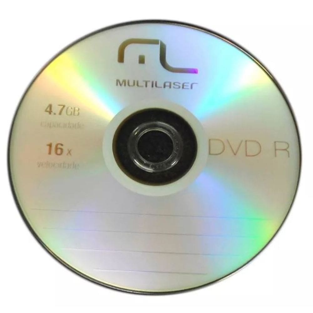 DVD-R 50 Mídias Virgem Multilaser 16x | Extra