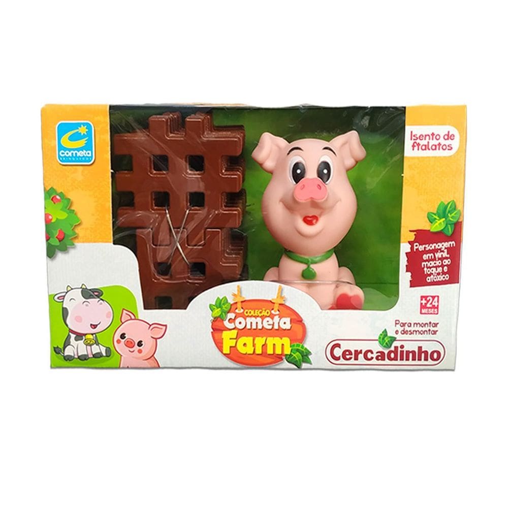 Fazendinha Cercadinho Monta E Desmonta Porquinho Cometa Farm