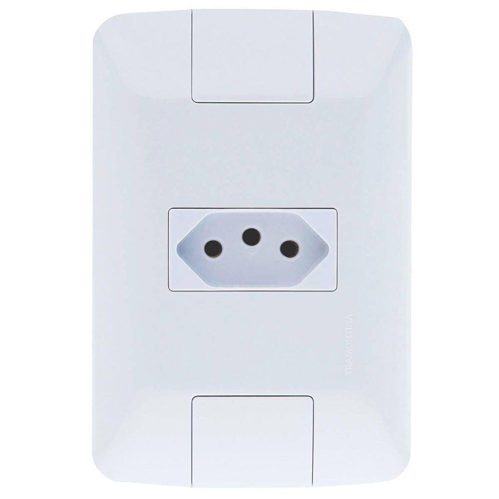Conjunto Montado Aria 4X2 1 Tomada 20A 250V Tramontina