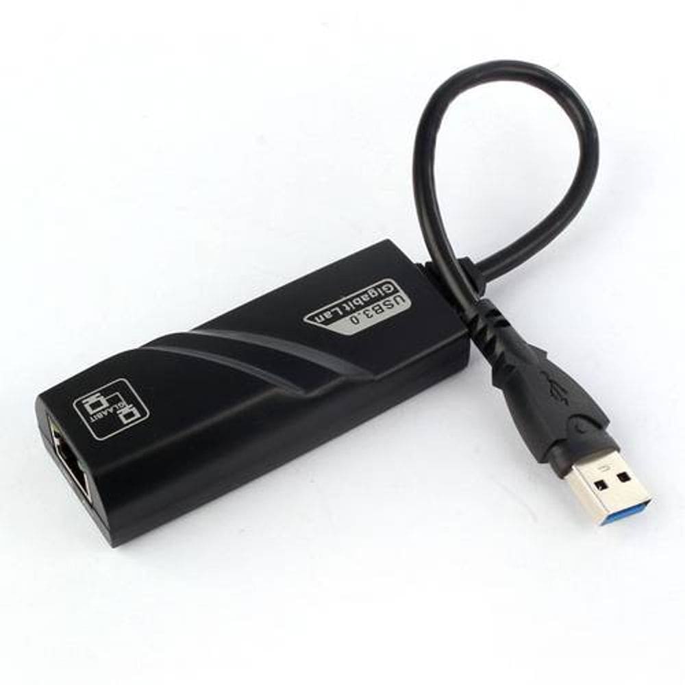 Adaptador Lan Rede USB 3.0 Ethernet 10/100/1000 Homologação: 34501305969