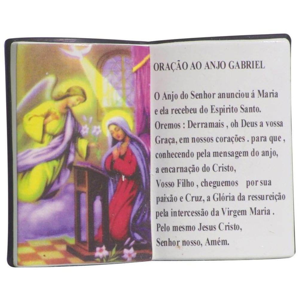 Enfeite Decorativo Resina Livro Arcanjo Gabriel