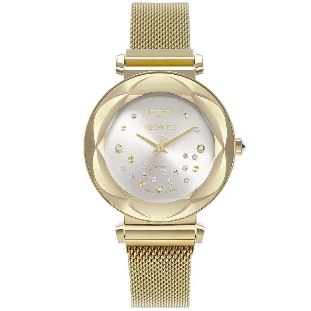 Relógio Feminino Technos Elegance Crystal Dourado 2039Dd/1K