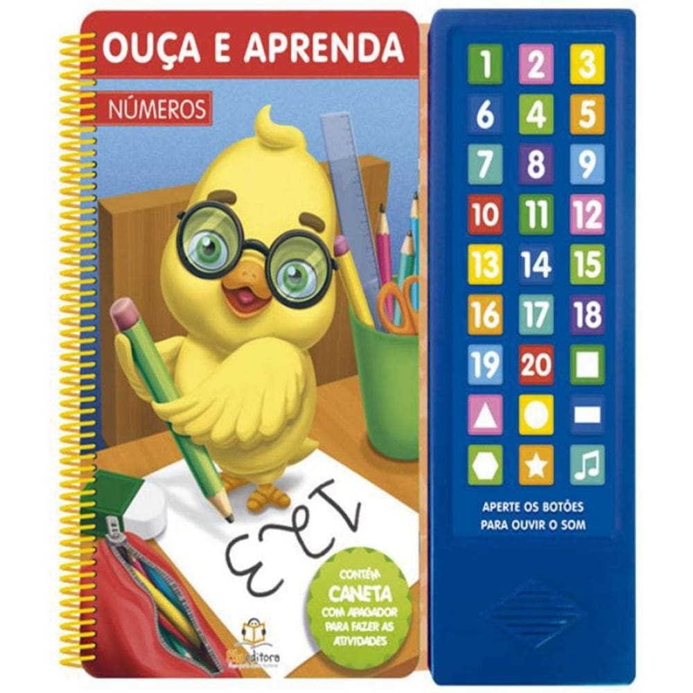 Livro Numeros - Ouca E Aprenda