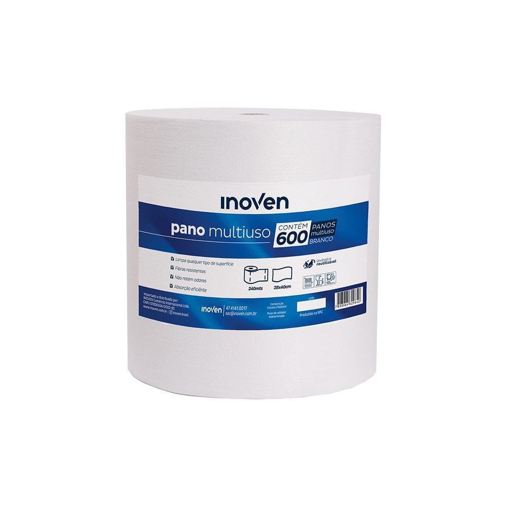 Pano Multiuso Inoven 28X240M 35G Branco