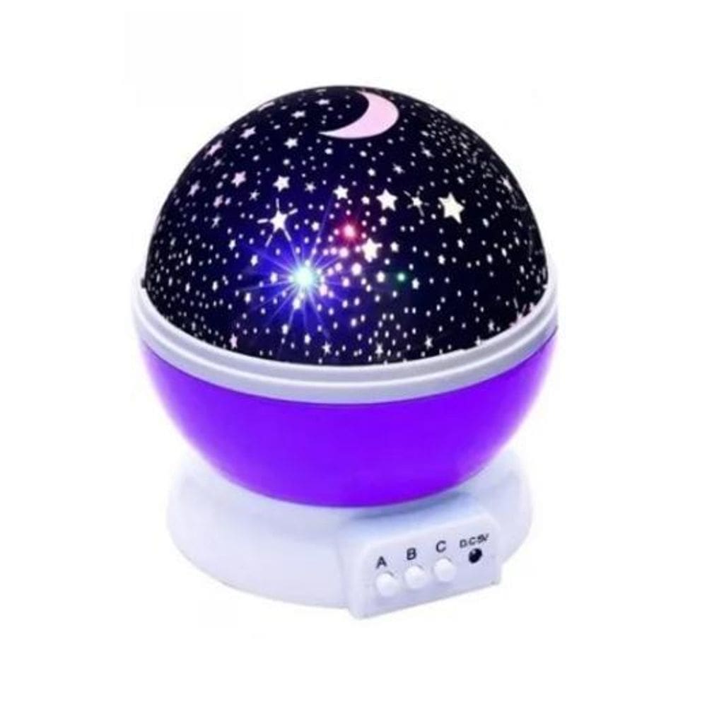 Luminária Projetor Estrela 360º Star Master Lilás