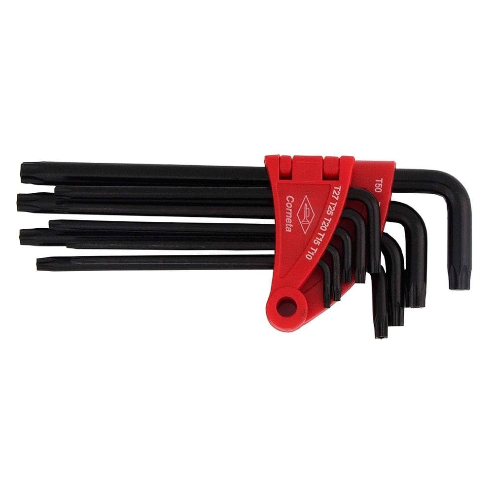 Jogo De Chave Torx Longa Com Guia 9 Peças Corneta 3124052