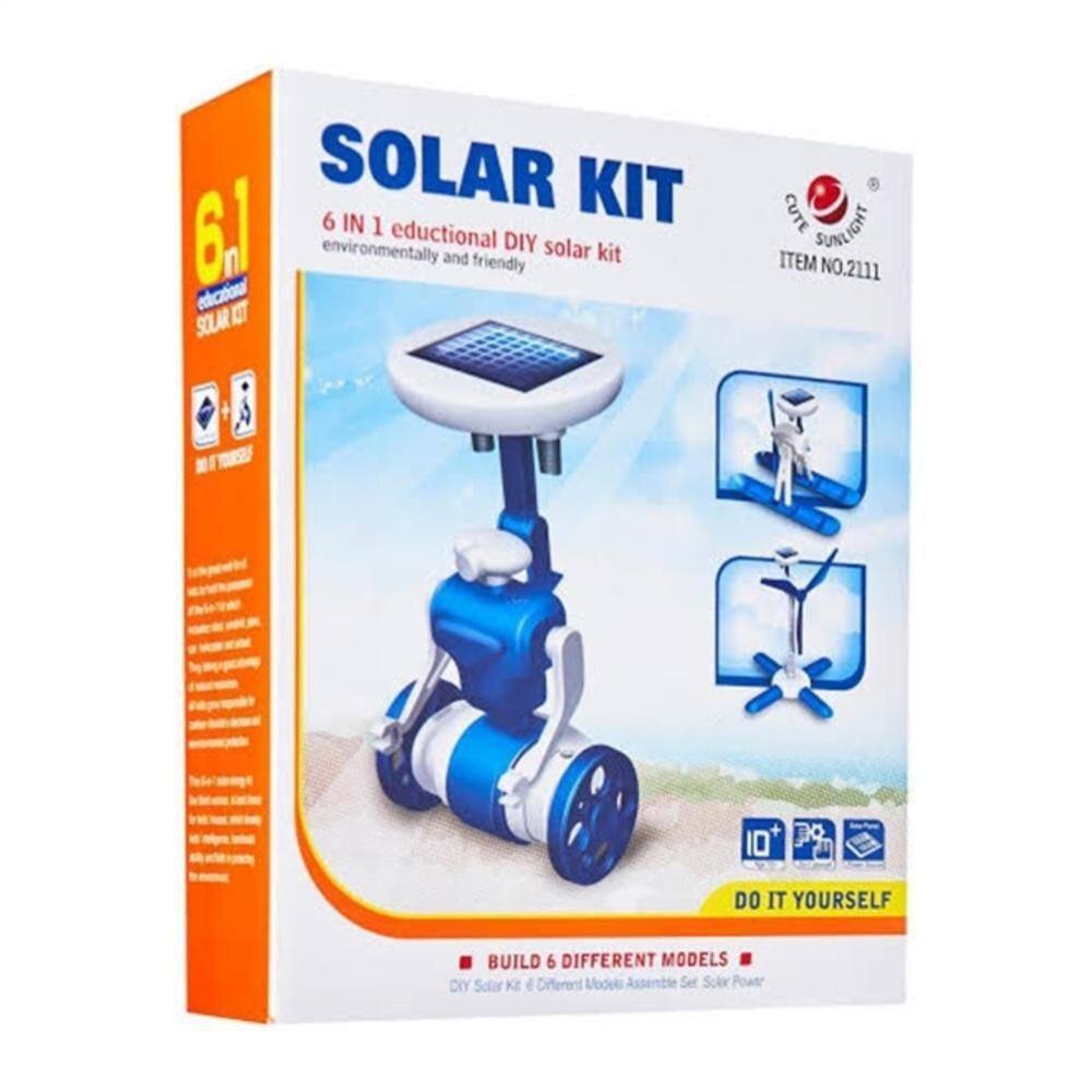 Brinquedo Robô Solar 6 Em 1 Educacional