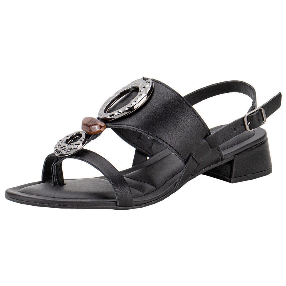 Sandália Feminina Salto Grosso Dakota Y8191