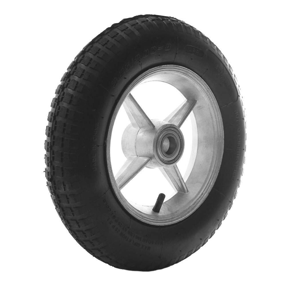 Roda Alumínio 8” com Pneu e Câmara 325x8 - Rodaleve RL-201S6205