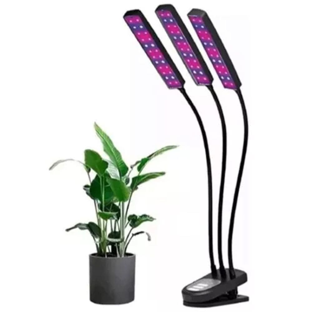 Lampada Cultivo Plantas Luminaria Plantaçao Interno Temporizador Luz Led Uv Ultravioleta Indoor