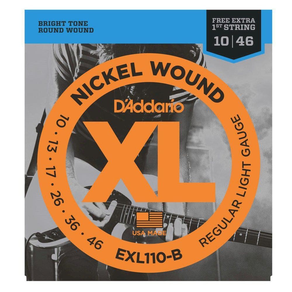 Encordoamento Guitarra Daddario Exl110 010 Mi Extra