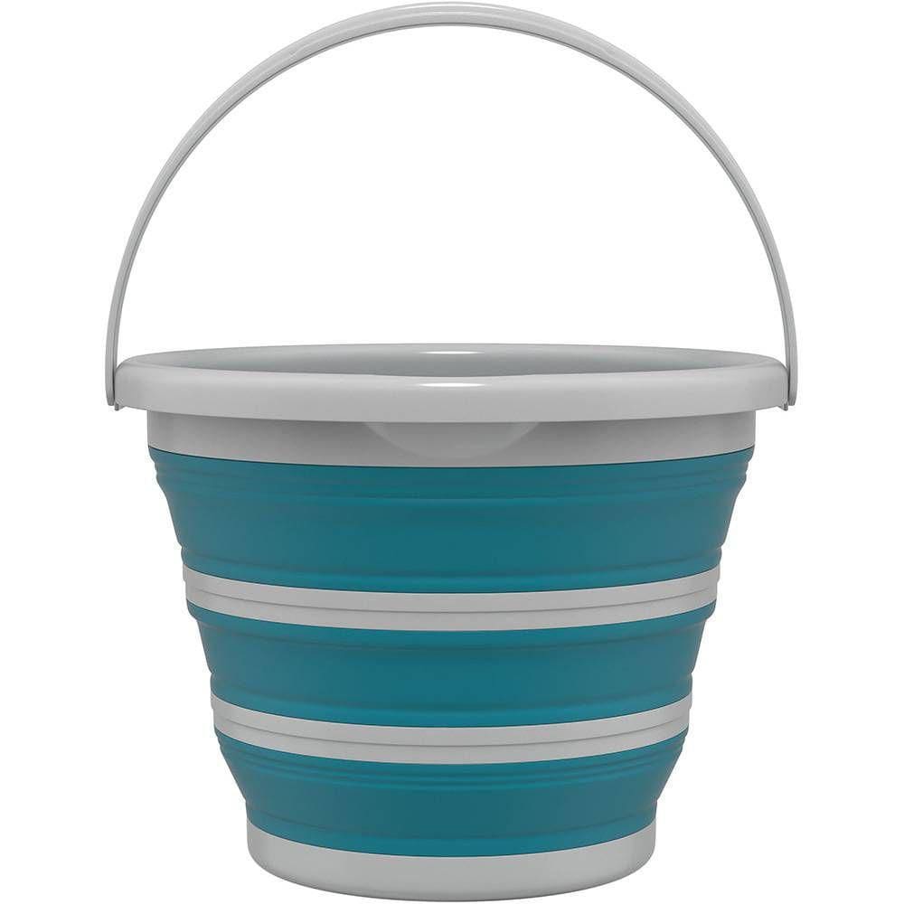 Balde Dobrável Retrátil 10 Litros Flashlimp