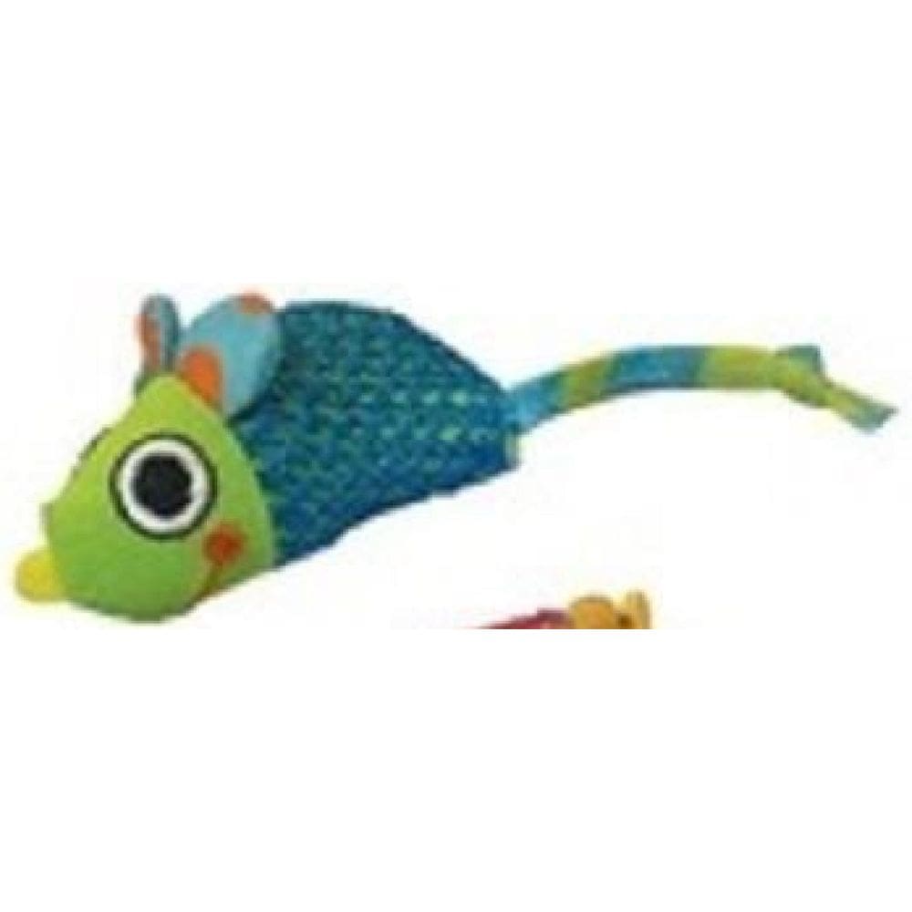 Kit Com 2 Brinquedos Para Gatos Ratinho Chew Mice