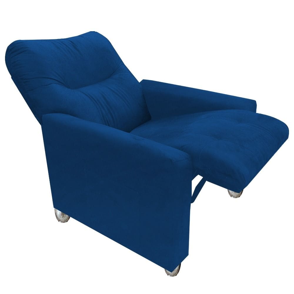 Poltrona Do Papai E Mamae Reclinável Classic Moderna Marinho