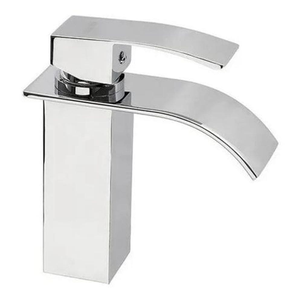 Torneira Monocomando Cascata Bica Baixa Inox ½