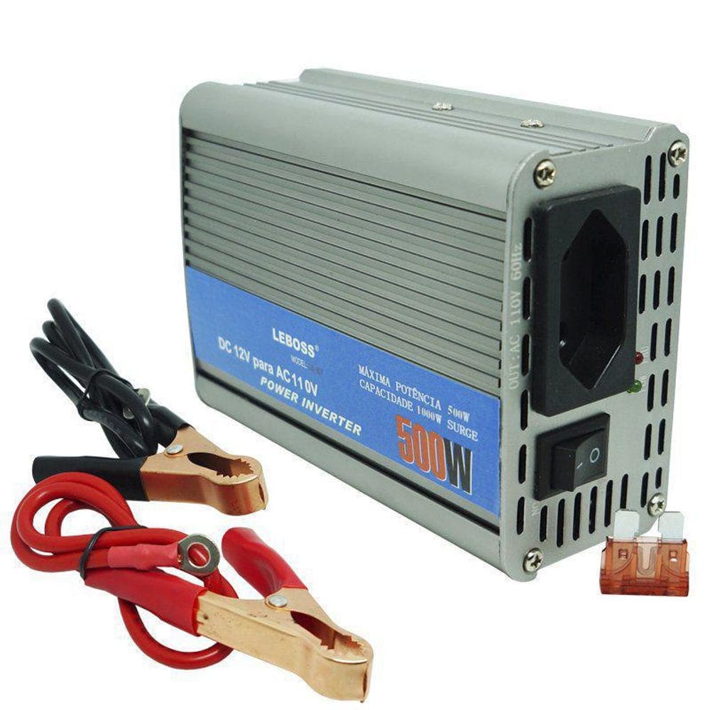 Inversor De Potencia De 12V Dc Para 110V 500W Leboss Lb-507