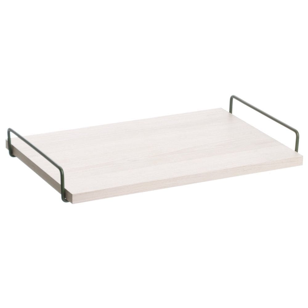Bandeja PequenaMultiuso Decorativa Lateral inox Verde Oliva/Legno