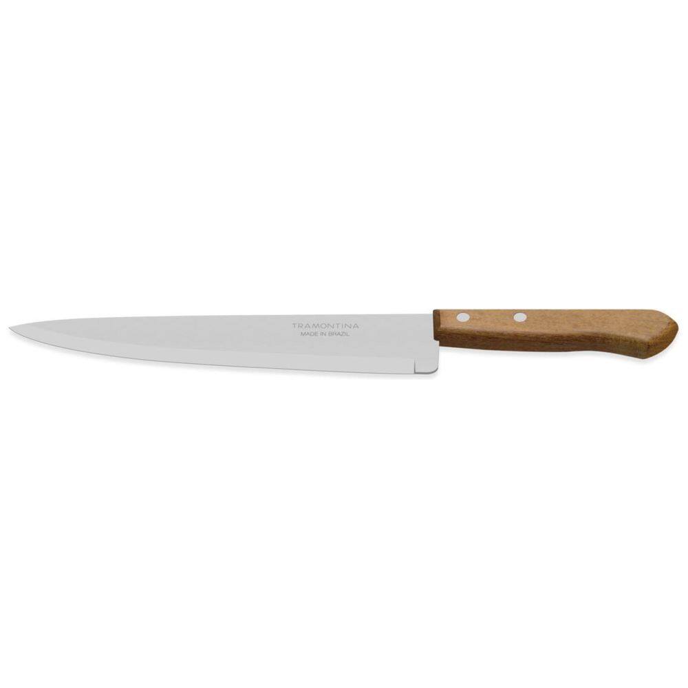 Faca Para Carne Cozinha Tramontina Nº9 Com Cabo Em Madeira