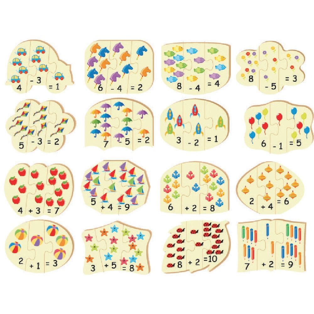 Brinquedo Pedagógico 16 Quebra-Cabeças 48 Peças