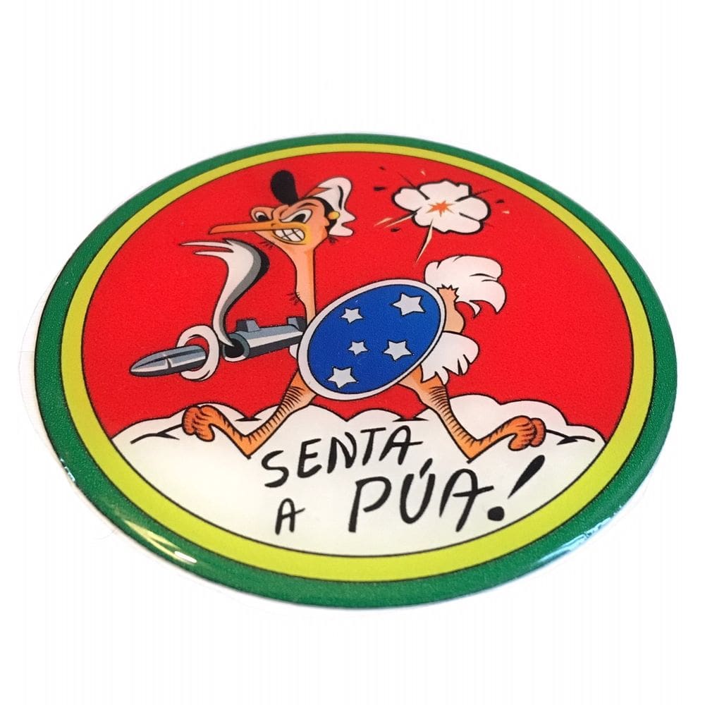 Adesivo resinado senta a pua 9x9 cm