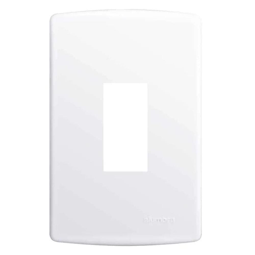 Placa 4x2  suporte 1 módulo vertical Alumbra Siena Fácil