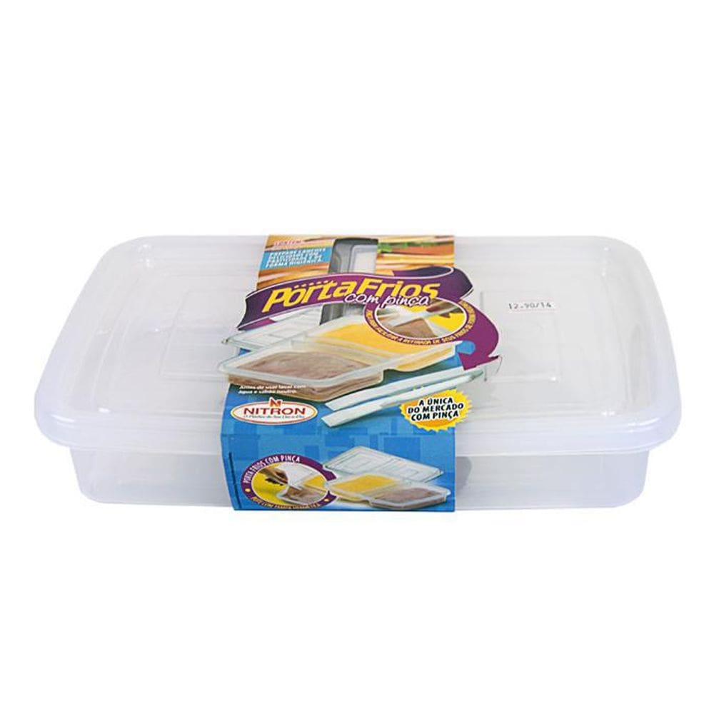 Porta Frios com Pinça 20cm x 25cm x 10cm - Polipropileno