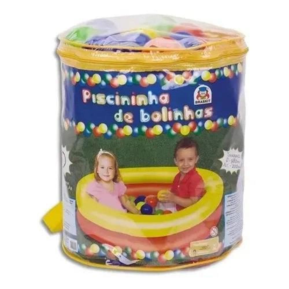 Mini Piscina  De Bolinhas Com Mochila
