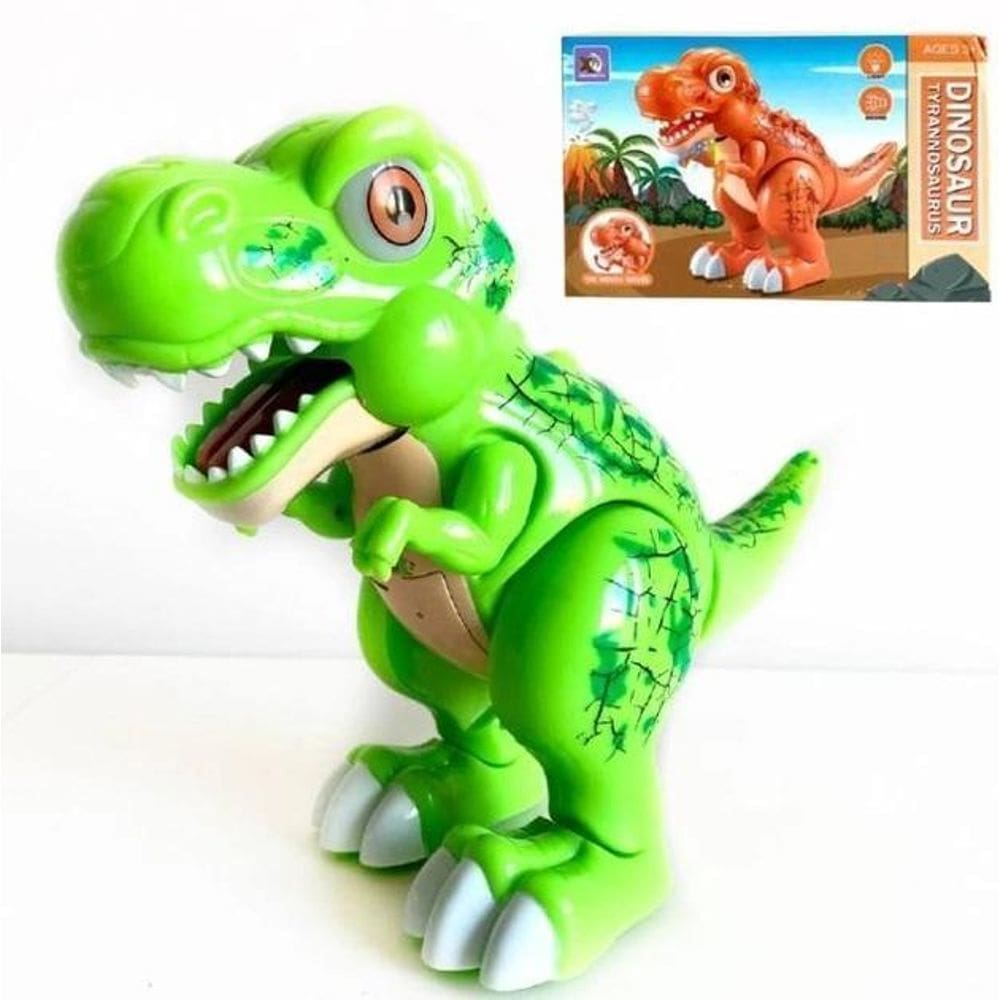 Dinossauro T Rex Com Movimento Anda Sozinho Emite Sons