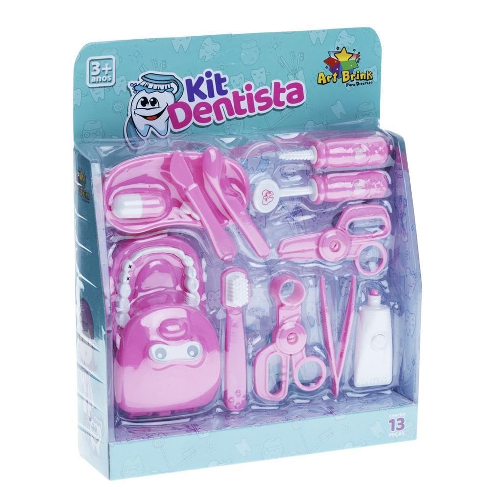 Kit Dentista Completo Meninas Infantil De 13 Peças