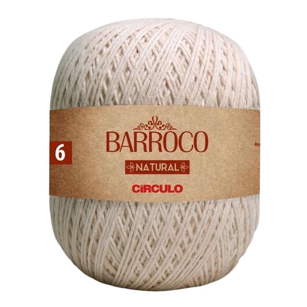 Barbante Barroco Natural Nº06 700g